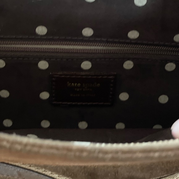 Vintage Kate Spade handbag. Brown suede. - Picture 2 of 12